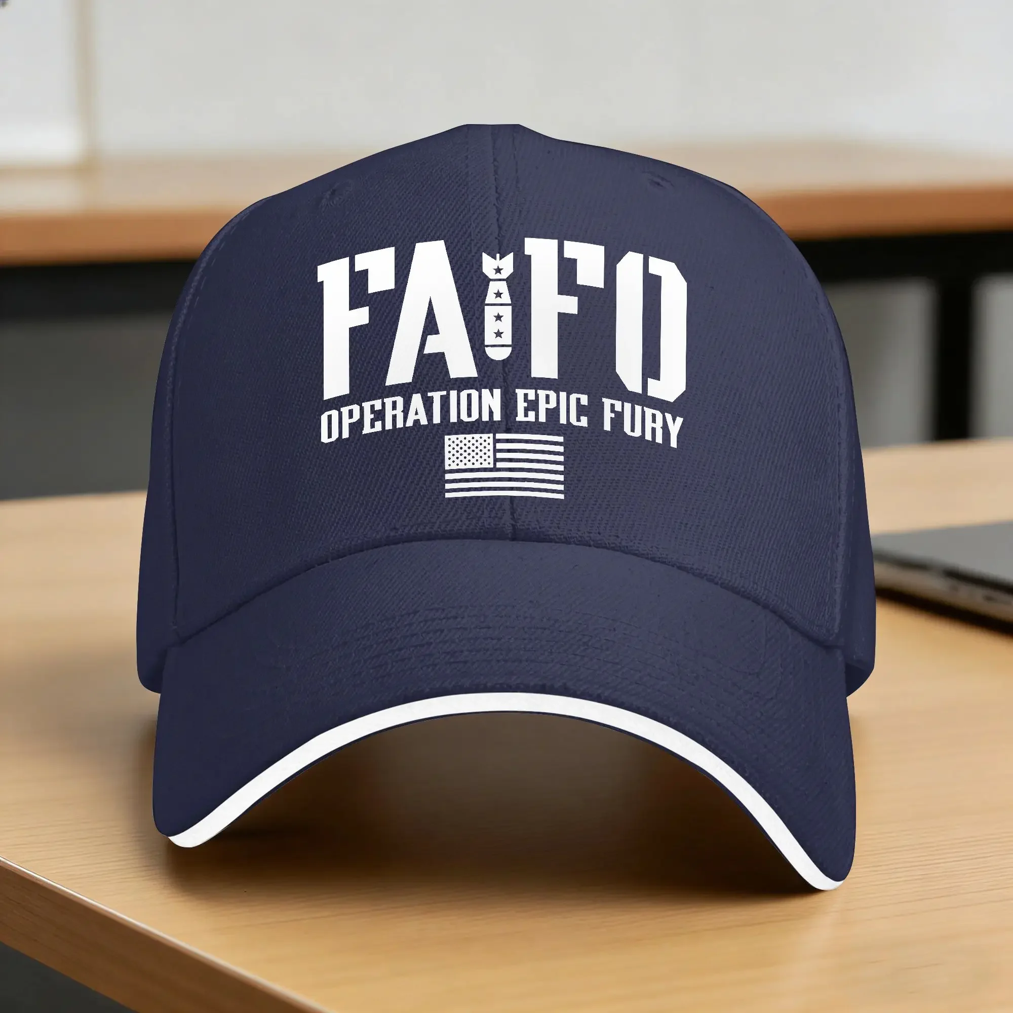 Summer Men Women Outdoor Sport Baseball Caps FAFO Operation Epic Fury Baseball Cap Y2k Retro Trucker Hat