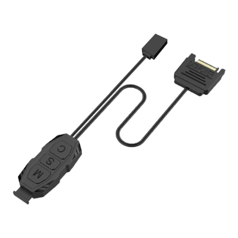 Kabel kontrolera ARGB 5V 3-pinowy kontroler RGB Zasilacz SATA Paski świetlne Kabel kontrolera do płyt głównych PC