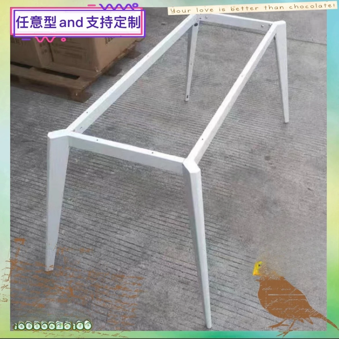 rock slab dining table legs bracket conference wrought iron computer table frame desk legs table feet book
