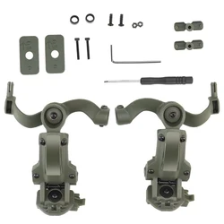 Headset Bracket Multiangle Rotation Helmet Rail Adapter Fit OPS Core ARC and Team Wendy M-LOK Rail Headphone Mount