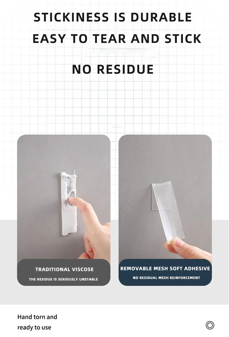 1–5 m ultrastarkes doppelseitig klebendes Nano-Klebeband, transparent, abnehmbar, wasserdicht, extra starker Klebestreifen, robustes zweiseitiges Klebeband – Detail 2