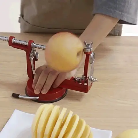 Apple Peeler 3 in 1 Stainless Steel Core Slice Cutter Hand-cranked Fruit Peeler Slicing Tools Kitchen Apple Slicer Corer Cutter