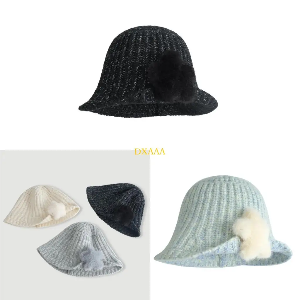 DXAA Stylish Star Accent Camping Hat Practical Polyester Fabric Winter Caps Comfort for Hiking Cold Climate Accessory