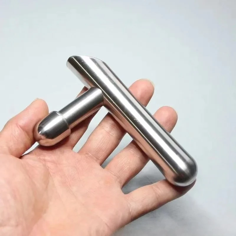 Stainless Steel T‑Shape Massage Tool, Multi‑Function Trigger Point Stick for Face, Head, Leg & Body Relaxation