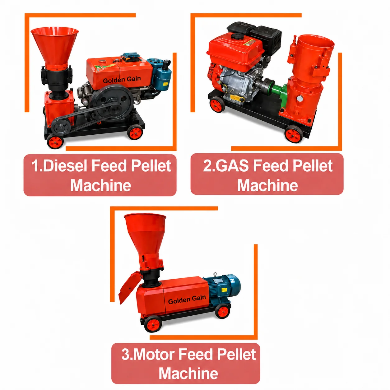 Portable Animal Feed Pellet Machine 200KG/H Electric Feed Pellet Maker For Poultry Livestock Farms