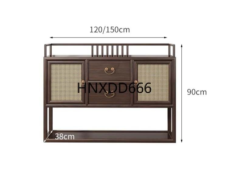 

New Chinese side cabinet Ebony Zen tea cabinet
