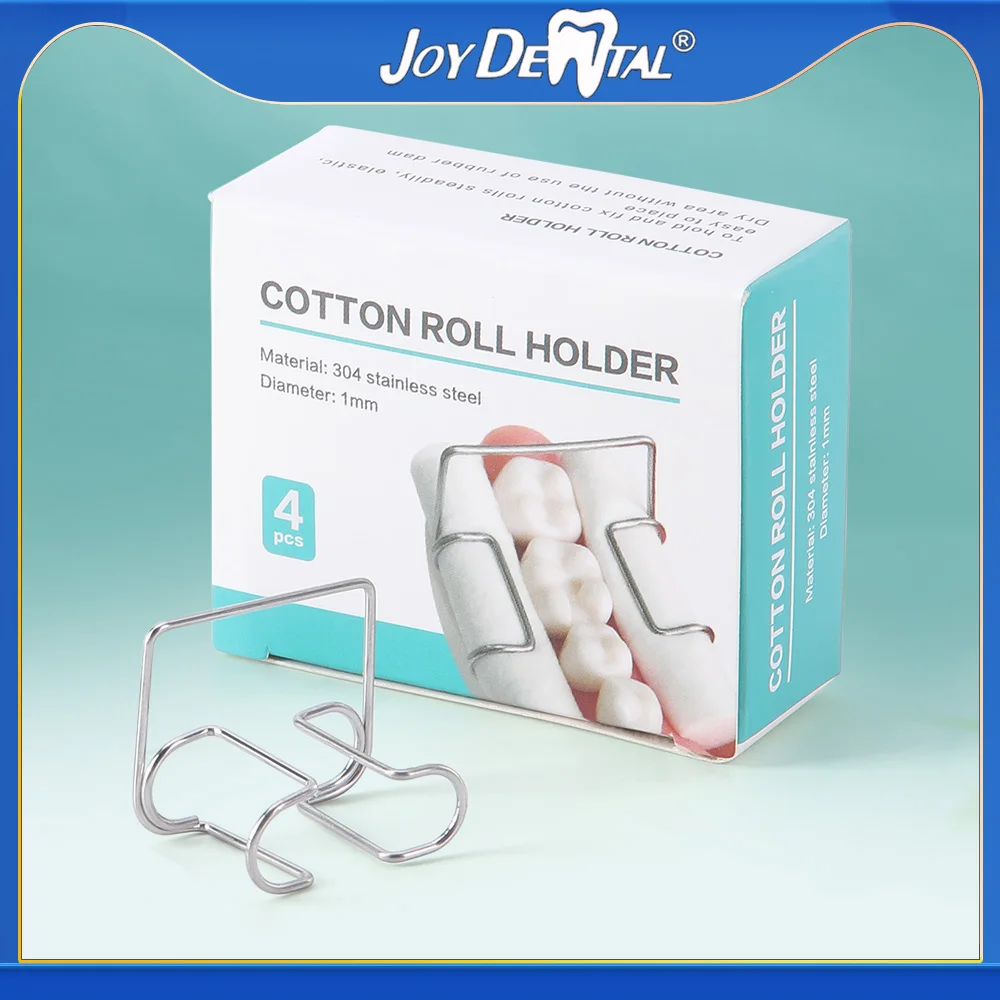 1Box (4pcs/box) JOY DENTAL Cotton Roll Holder Dental Orthodontic Clip Clinic Lab Supplies Tools Cotton Holder