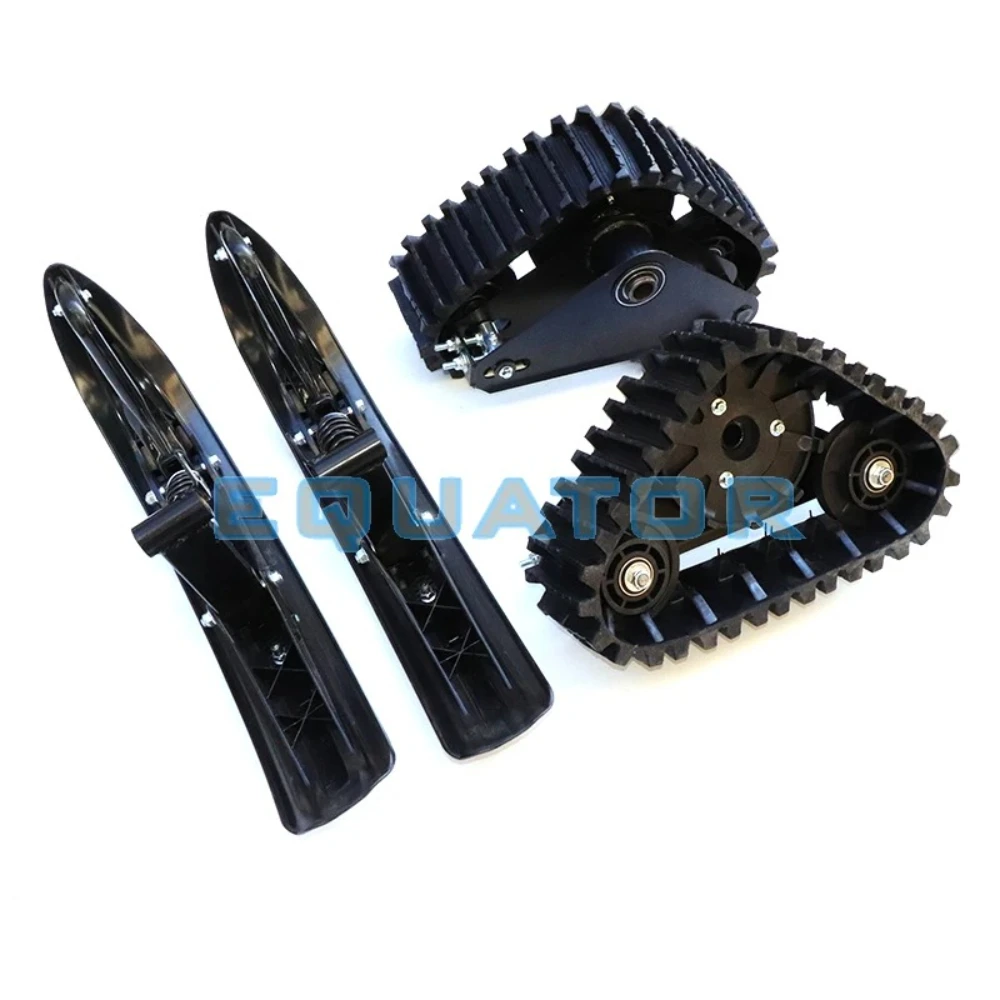Go Kart Karting UTV Buggy Quad Front Plastic Skis  ATV Snow Tracks Rubber Track Chassis Accessories