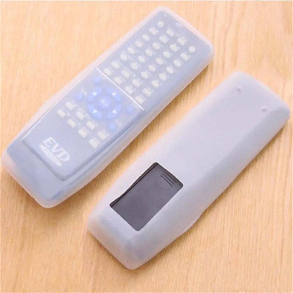 Transparent Silicone Non-slip TV Remote Storage Bag Air Condition Cover Remote Control Protctive Case Remote Control Case