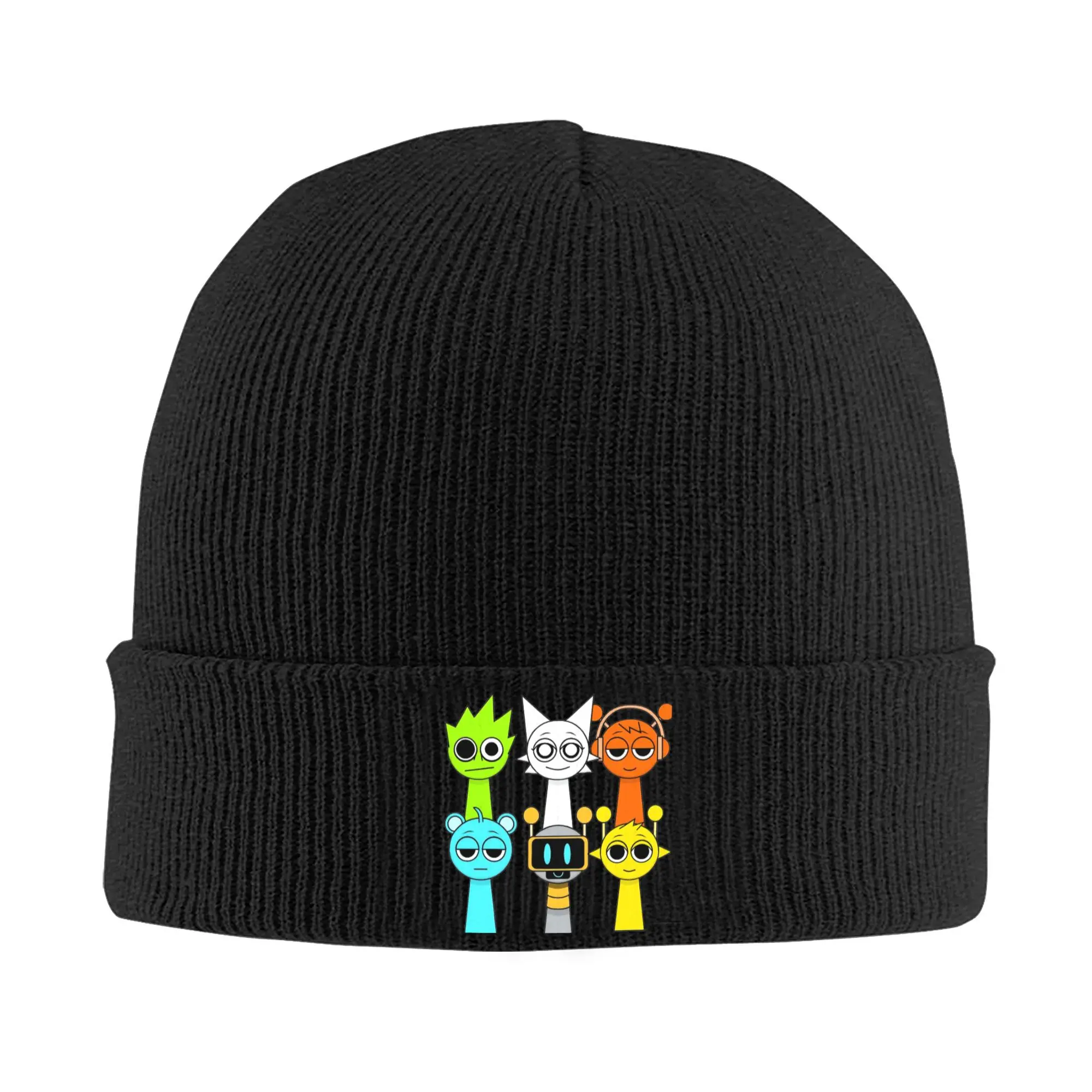 Incredibox Sprunki gorro de punto gorros Otoño Invierno sombrero cálido acrílico calle divertido juego gorra hombres mujeres regalo