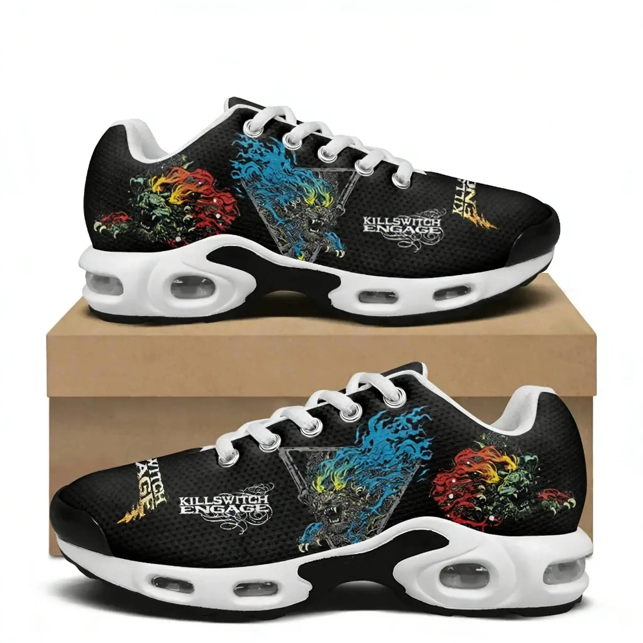 Killswitch Engage Air Cushion Sneakers Mens Womens Sports Lightweight Hiking Mountain Climbing Casual Custom Shoes