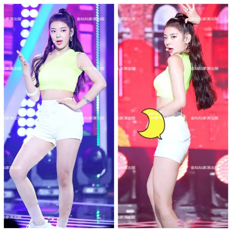 New Kpop Women Group Crop Top Dancer Outfits Jazz Dancewear Concert Slim Shorts Outfits Music Festival Clothing Stage Costume