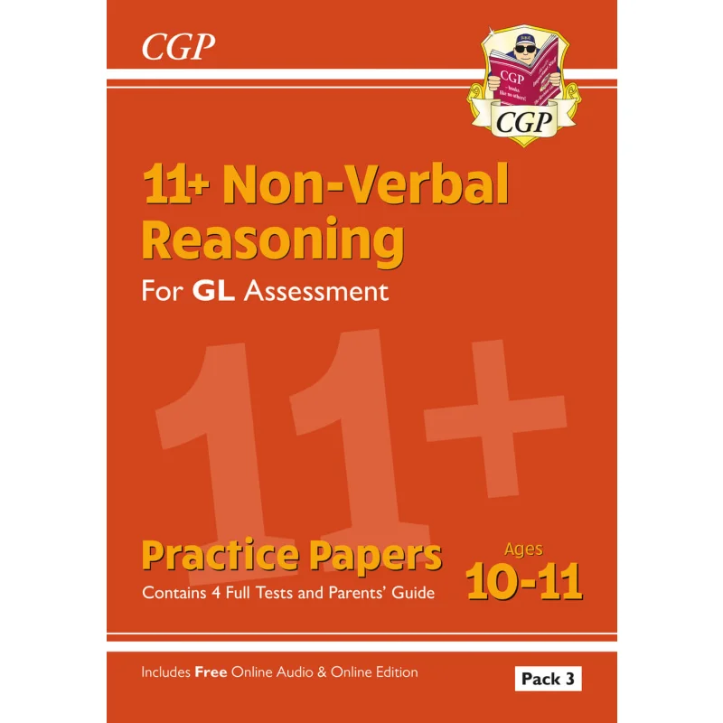 11 GL NonVerbal Reasoning Practice Papers Ages 1011 Pack 3 Inc Parents Guide  Online Edition CGP Team 9781837741144