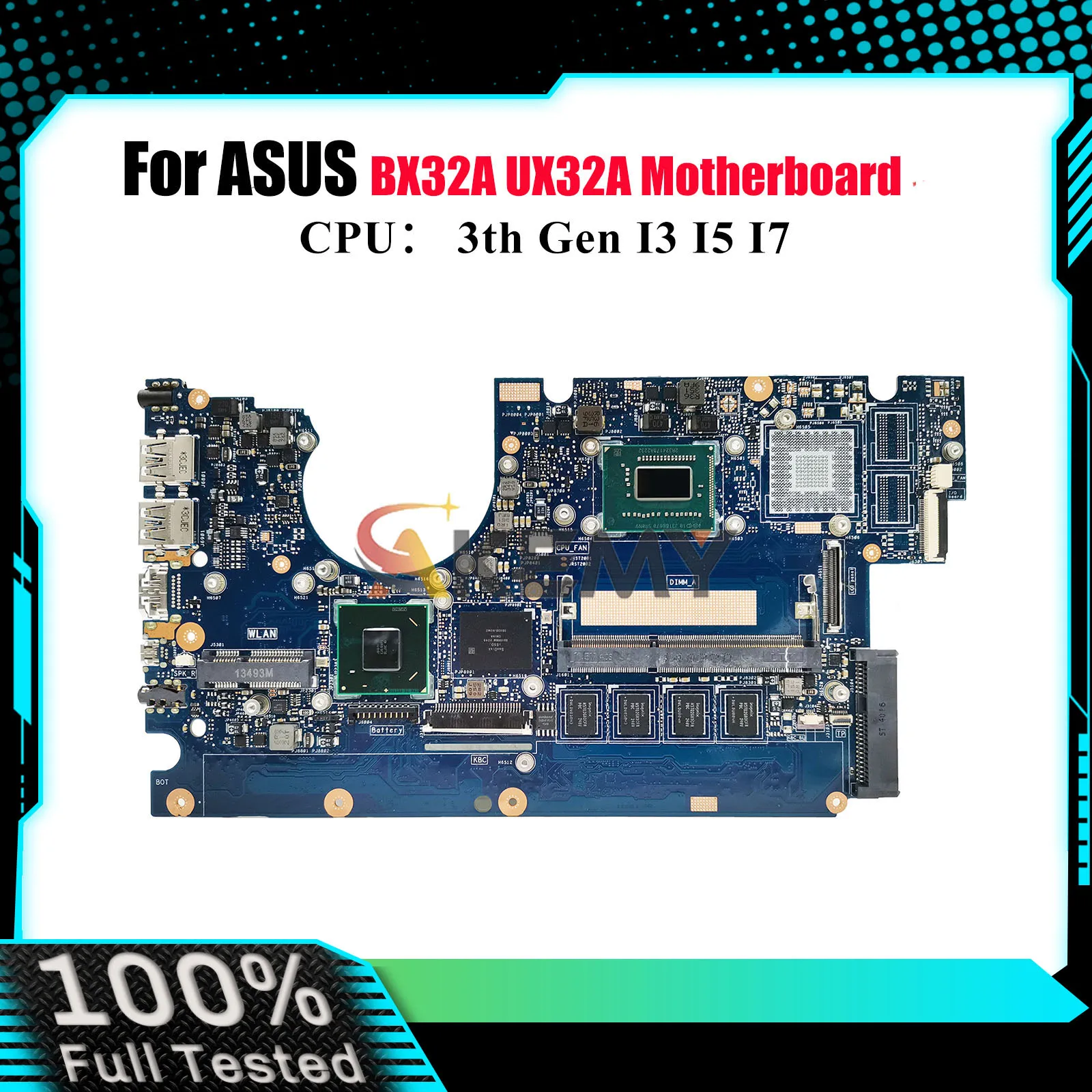 

UX32A Материнская плата для ноутбука ASUS ZenBook BX32A UX32A UX32A Материнская плата для ноутбука с процессором I3 I5 I7 100% тестирование ОК быстрая доставка stk