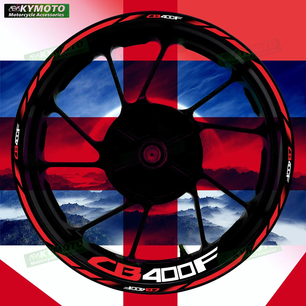 

For Honda CB400F CB 400F motorcycle accessories 17-inch front and rear wheel stickers reflective wheel stickers rim stickers