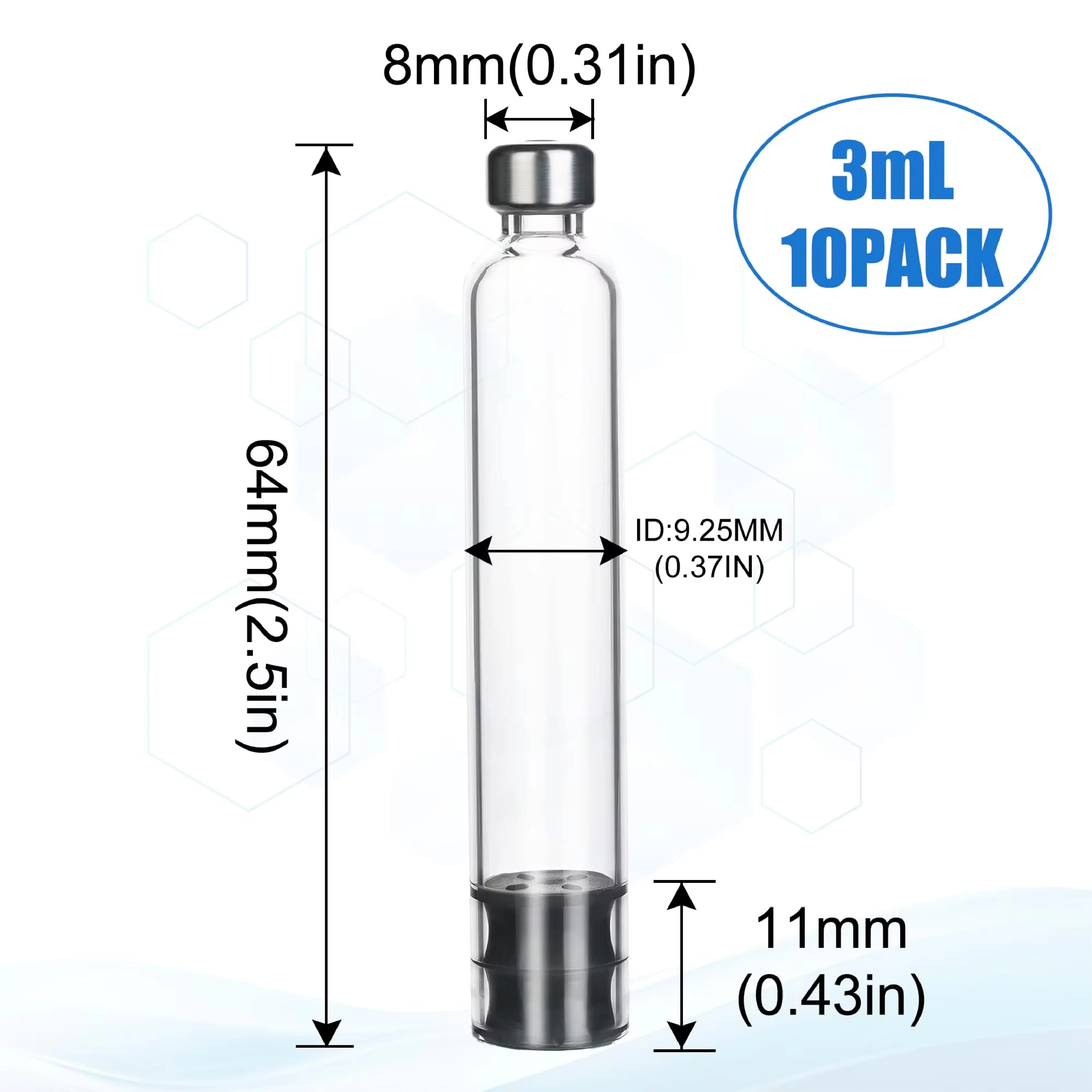 3ml Insulin Cartridges Disposable Sterile Individual Packaging Cassette Bottle Insulin Injection Pen