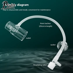 Acrylic Clear Aquarium Fish Tank Water Pump Filter Water Outlet Nozzle Increasing Oxygen Air Aquarium Accessories