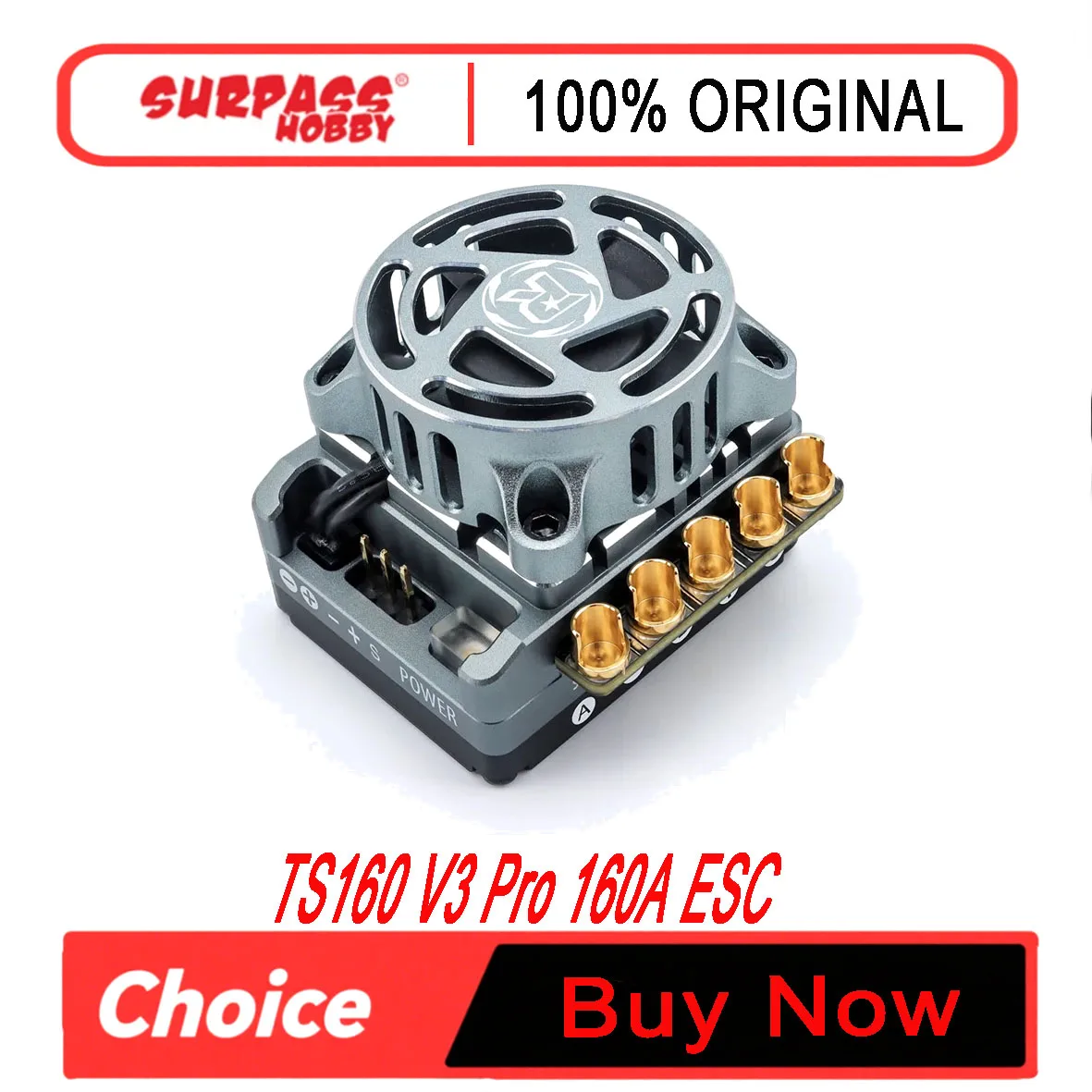 Surpass Hobby TS160 V3 Pro 160A ESC With ESC Link Bluetooth Module Motor for 1/10 RC Drift Racing Car