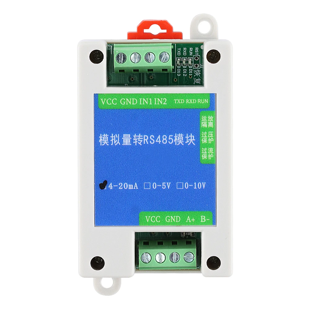 

Conversion Module Analog 4-20mA 0-5V 0-10V to RS485 Modbus RTU Protocol 2 4 8 Channel Digital RS485 Transform Modules