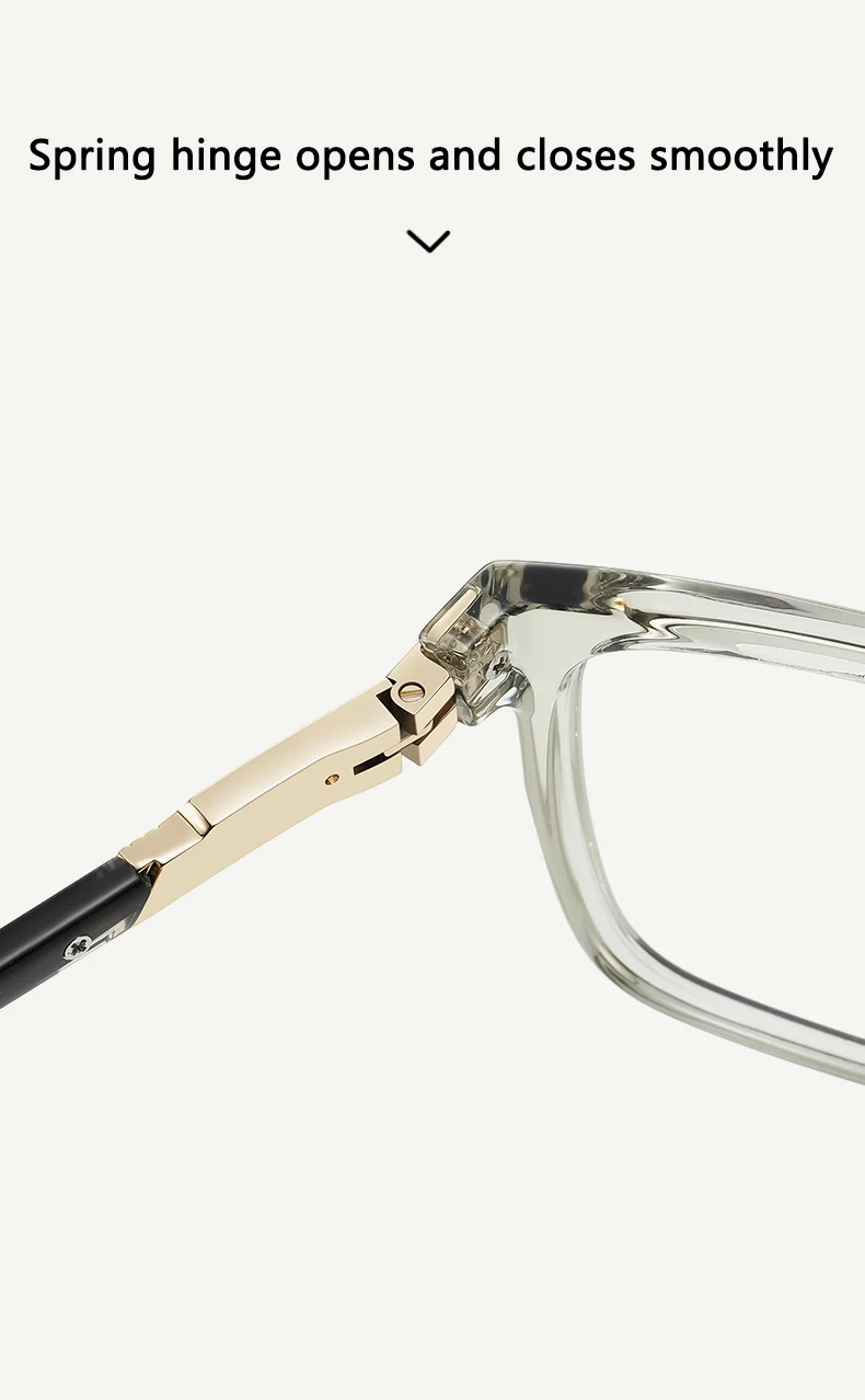 ユニセックス TR 素材のブルーライトカットメガネ、超軽量でスプリングヒンジ付き、実用的で多用途です。