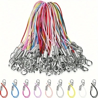 65mm 30pcs Strap with buckle for hand chain; Multi-functional mobile phone hanging rope keychain
