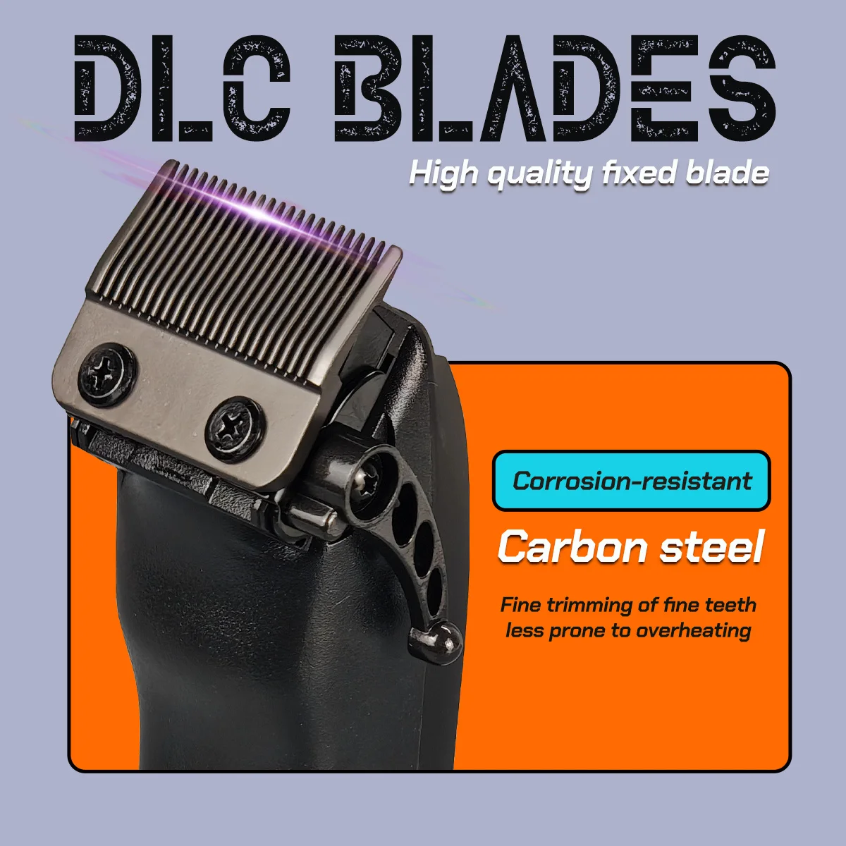 プロ仕様電動バリカン BRD 953 ヘアトリマー ベクターモーター搭載 12000RPM DLCテーパーブレード 2000mAh 理髪店用マシン