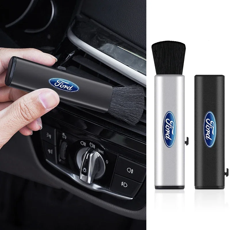 Car Adjustable Air Outlet Cleaning Soft Brush For Ford Focus 2 MK2 3 4 MK3 4 ST Mondeo Festiva Fusion Suit Fiesta Mustang Ranger