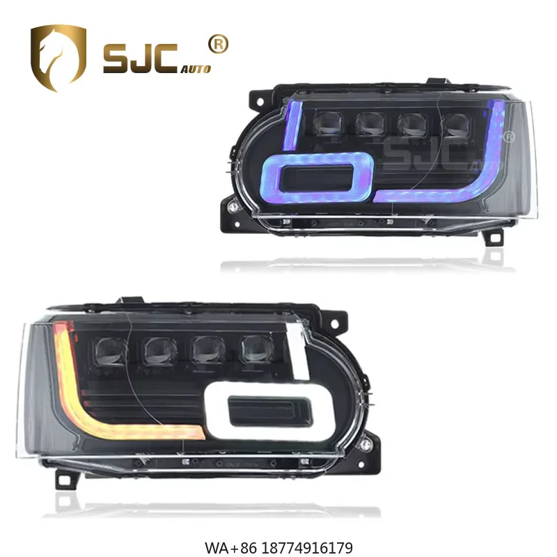 

Автомобильные фары для Range Rover Vogue 2010-2013, обновленные светодиодные фары нового стиля, автомобильные передние фары