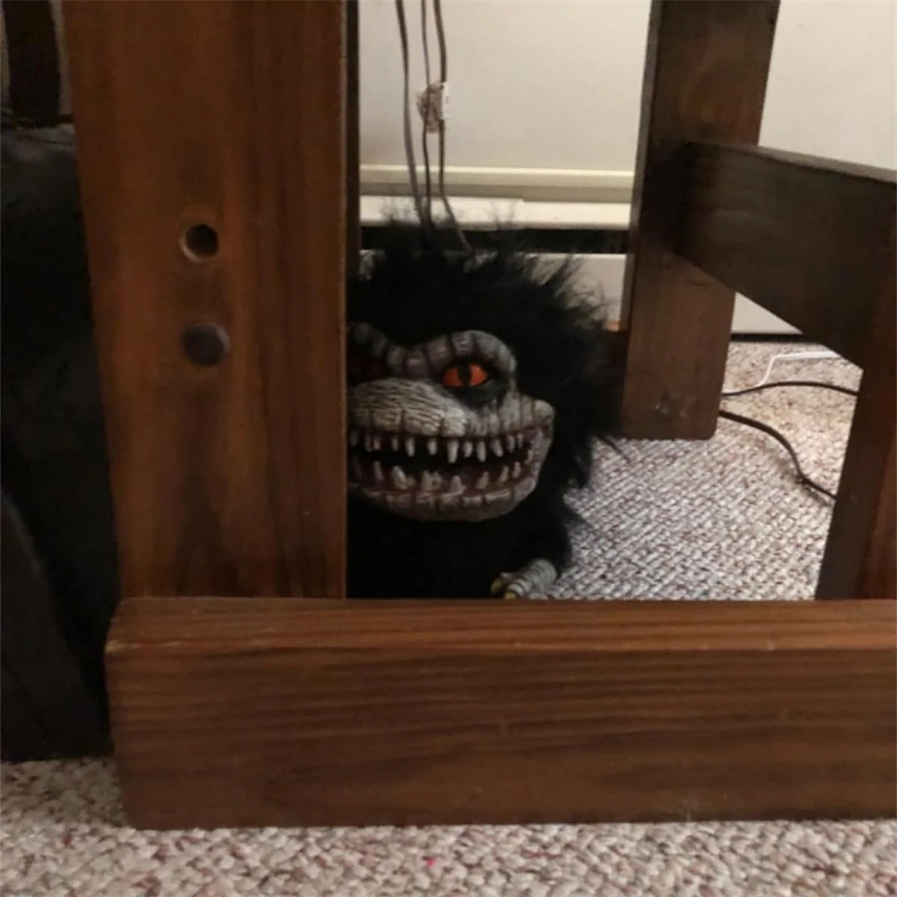 Alien Monster Prop Doll Creepy Plush Doll Movie Prisoner Black Critters Funny Ugly Alien Monster Horror Gift Halloween Decorate