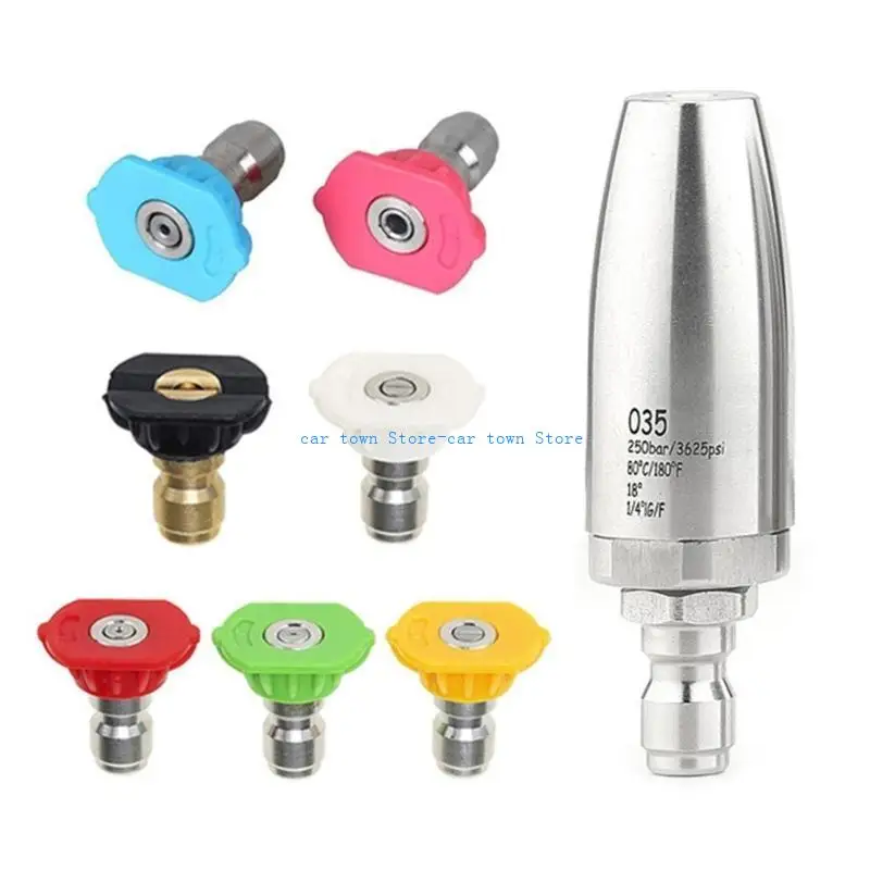 

RXJE High Efficiency Pressure Washer Sprayer Nozzle for Removing Dirt Grime With Ease Outdoor Furniture Cleaning Various Uses
