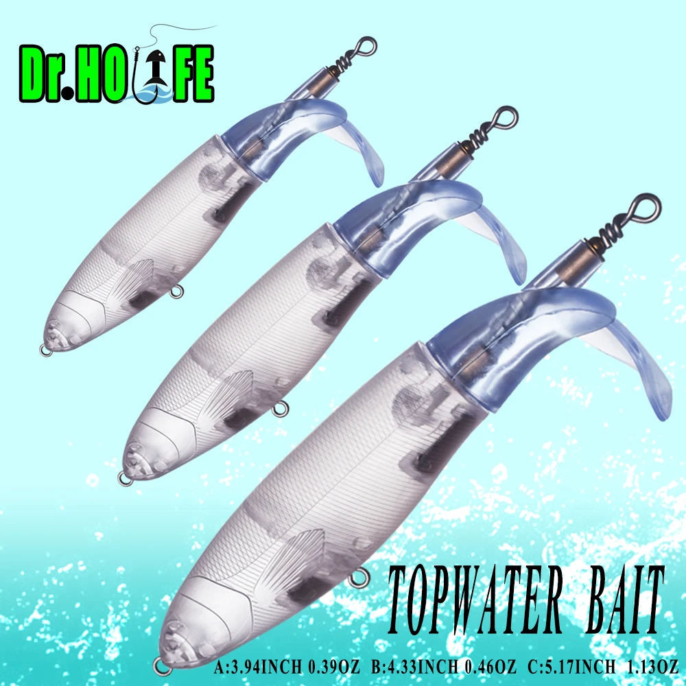 

Неокрашенные наживки Dr.Holife 3 размера Topwater блесны 10 см/11 см/14,5 см искусственные наживки Topwater жесткие приманки для DIY рыболовных приманок