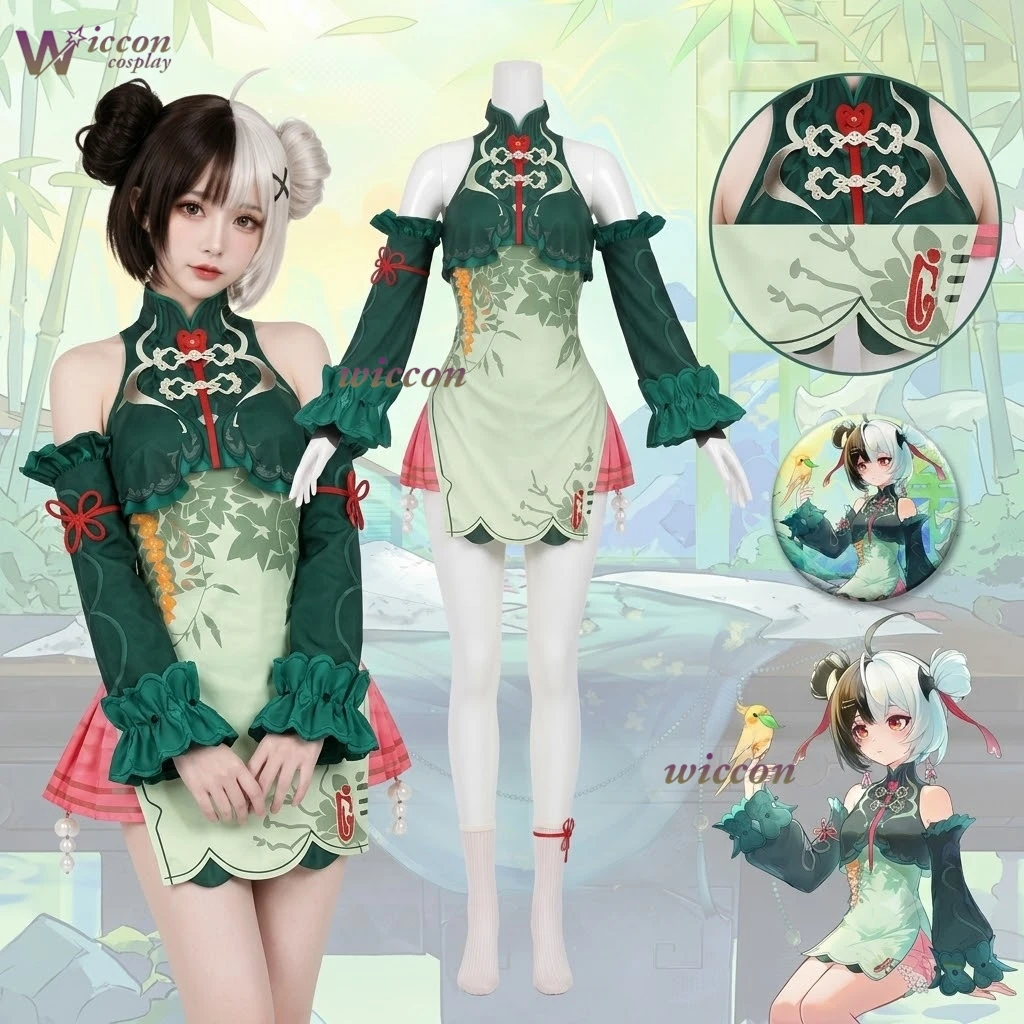 Costume de cosplay d'anime Neverness To Everness, tenue de jeu de rôle d'anime de style traditionnel chinois Requiem Qianli Yingti pour femmes