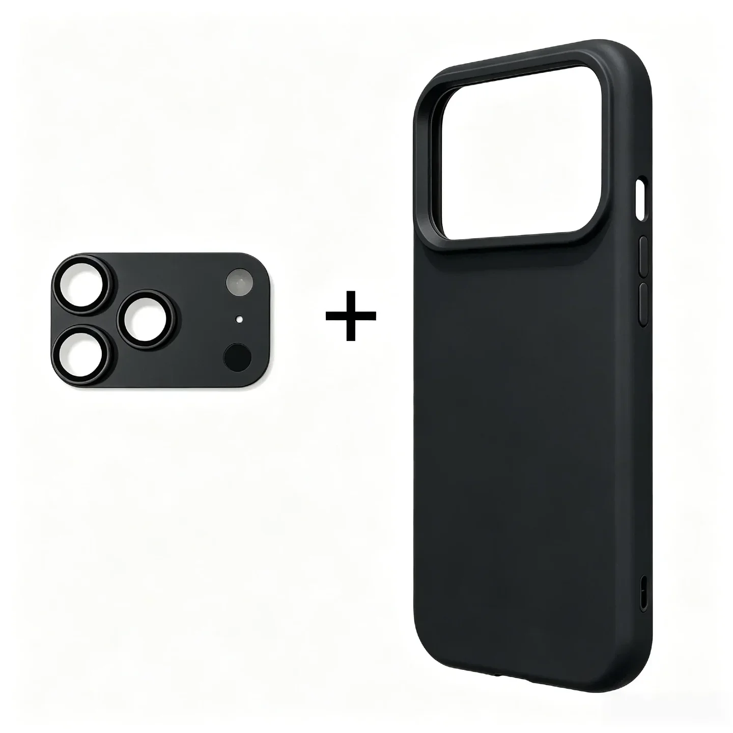 2-in-1 für iPhone 14 15 16 12 13 Pro Max, Umbau zu 18 17 Pro Max mit Kameraschutz, Silikon-Handyhülle, Metall-Objektivfolie – Detail 7