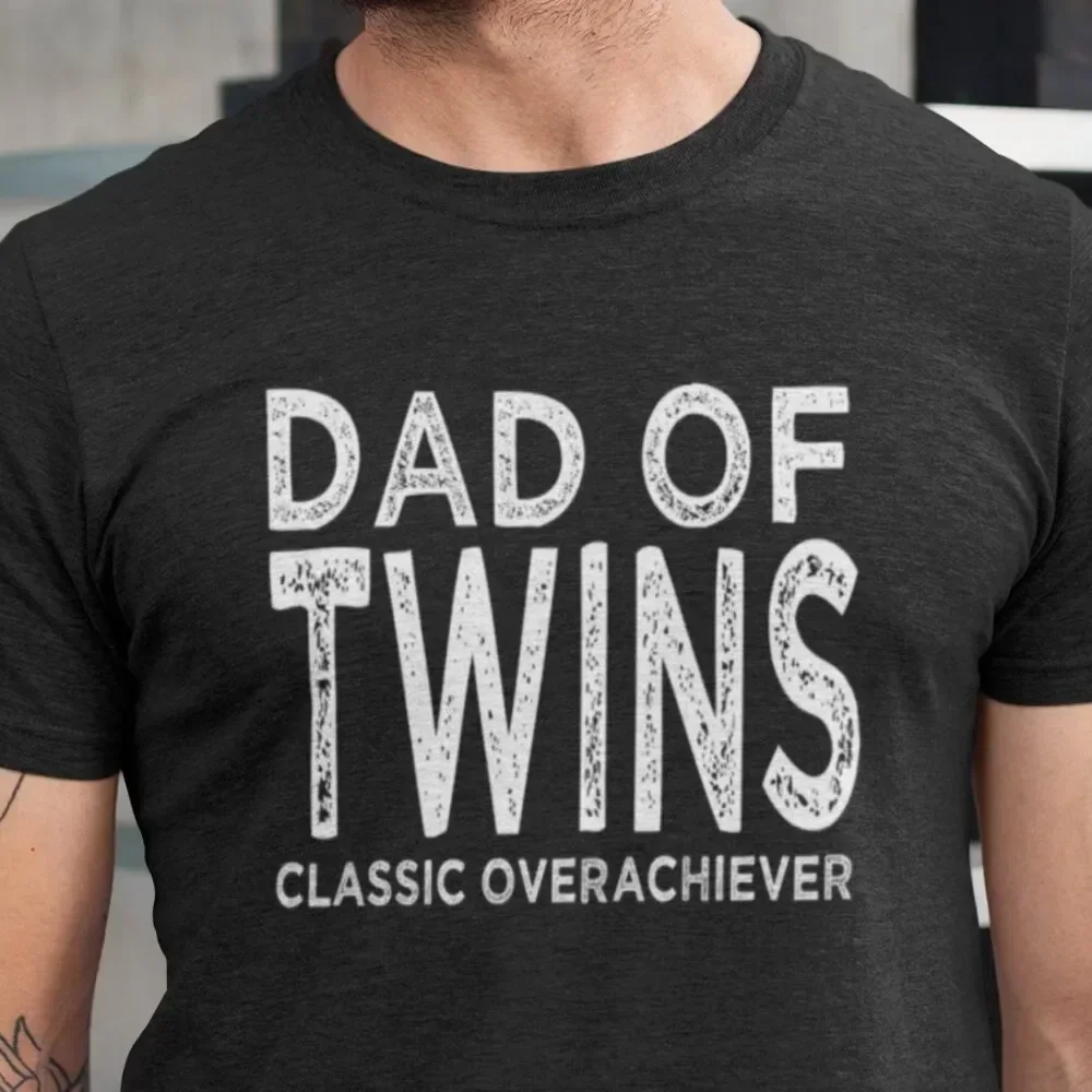 Twins Dad T Shirt Of Classic Overachiever Surprise Pregnancy For Fathers Day Twin Husband