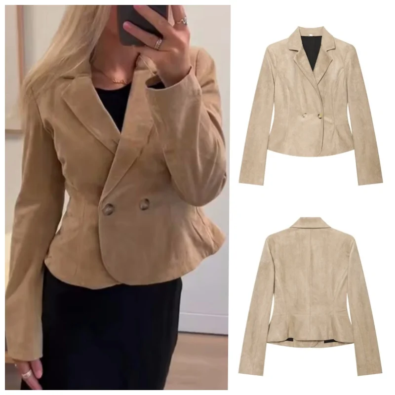 Guobioziy 2026 Women's New Shoulder-Padded Short Blazer Casual and Versatile Stylish and Elegant