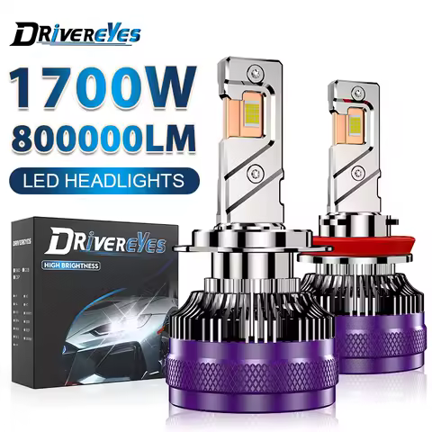 800000LM H7 H4 LED Canbus Headlights 1700W Super Bright H11 H1 HB3 9005 6000K H8 HB4 9006 H9 9012 HIR2 8054 CSP Turbo Fog Lamps