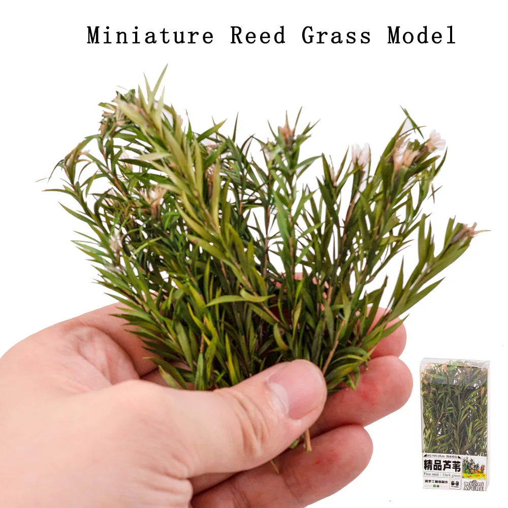 

Diy Military Sand Table Scene Materials Miniature Reed Grass Model Simulation Bush Plant Landscape Layout Accessory Diorama Kits