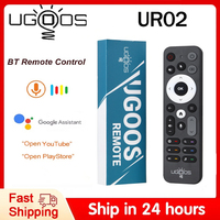 UGOOS UR02 BT Remote Control Voice Control Replacement for Ugoos TOX1 TOX3 TOX4 AM8 PRO AM6B PLUS X4 X4Q Cube Pro Extra TV Box