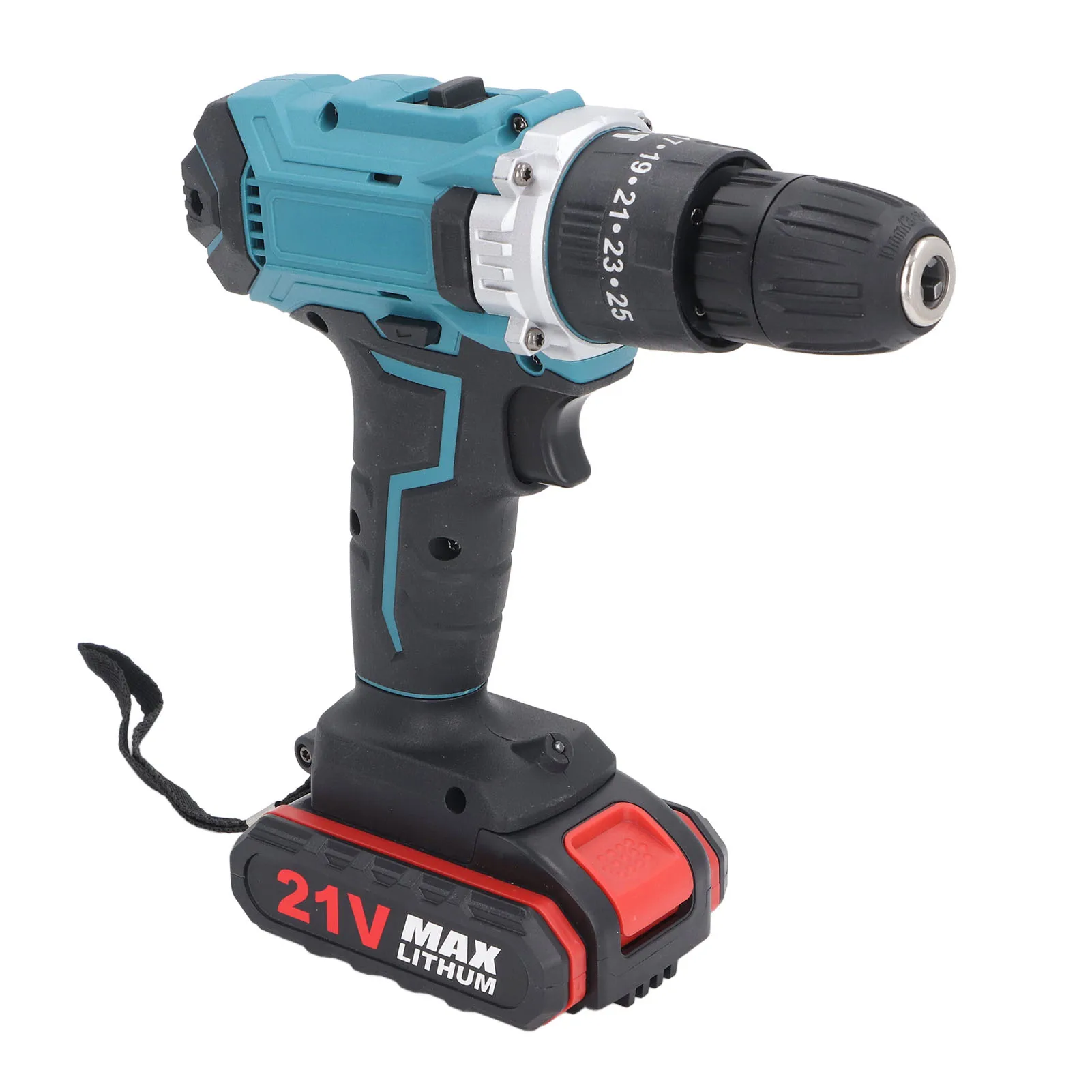 

Electric Hand Drill Kit Cordless Brushed Portable Rechargeable with 2 21V Lithium Batteries