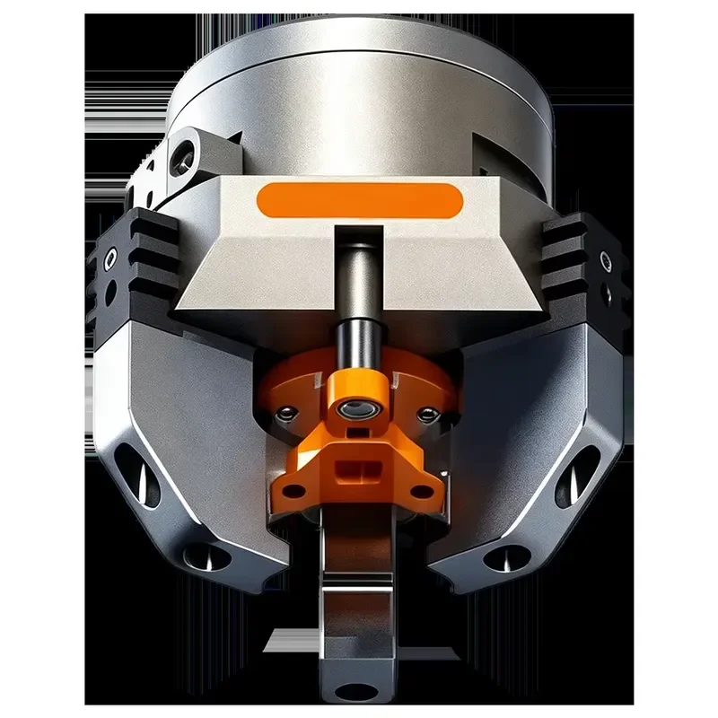 Pneumatic Three Jaw Robot Gripper with Push Plate for Internal External Clamping Multifunctional Automation Tool for