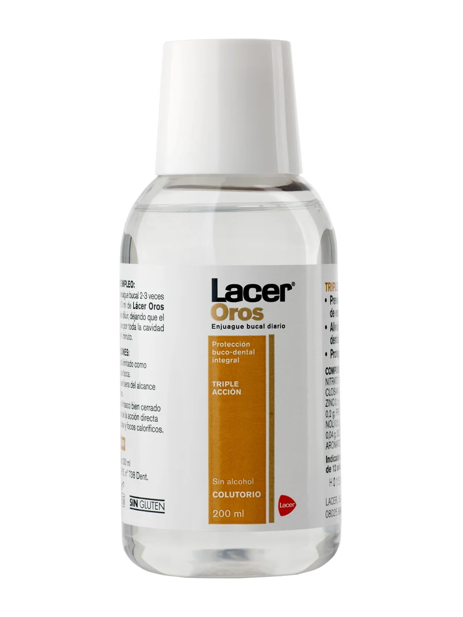 Lacer golds mouthwash 200 ml-prevents bleeding from ences