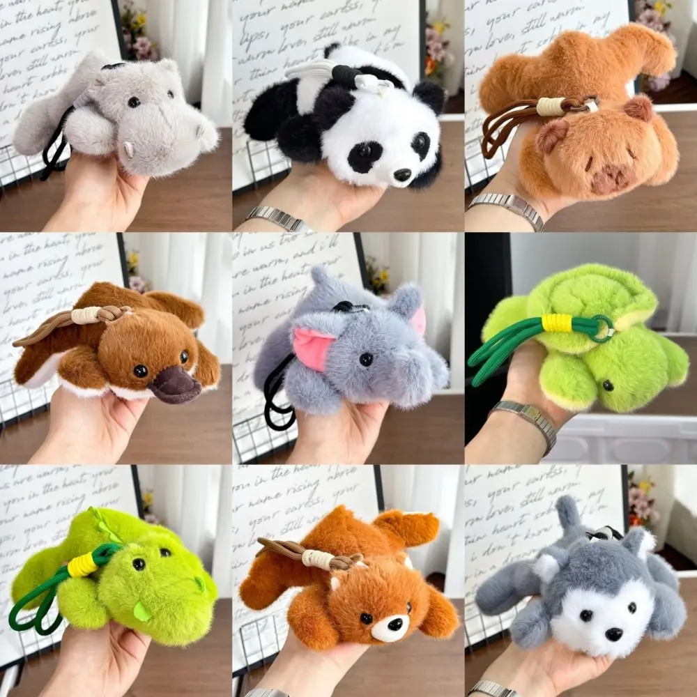 พวงกุญแจตุ๊กตาสัตว์การ์ตูนใหม่ แพนด้า สุนัขจิ้งจอก น่ารัก ของตกแต่งกระเป๋าเป้ ช้าง คาปิบารา ตุ๊กตาห้อยกระเป๋า ของขวัญวันเกิด