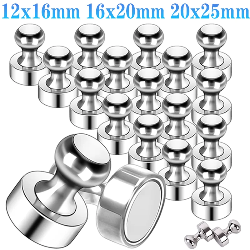 Metal Magnetic Pins Portable Magnetic Thumbtacks Whiteboard Cone Strong Magnet Fridge Pushpin Home Storage Tools Powerful Magnet