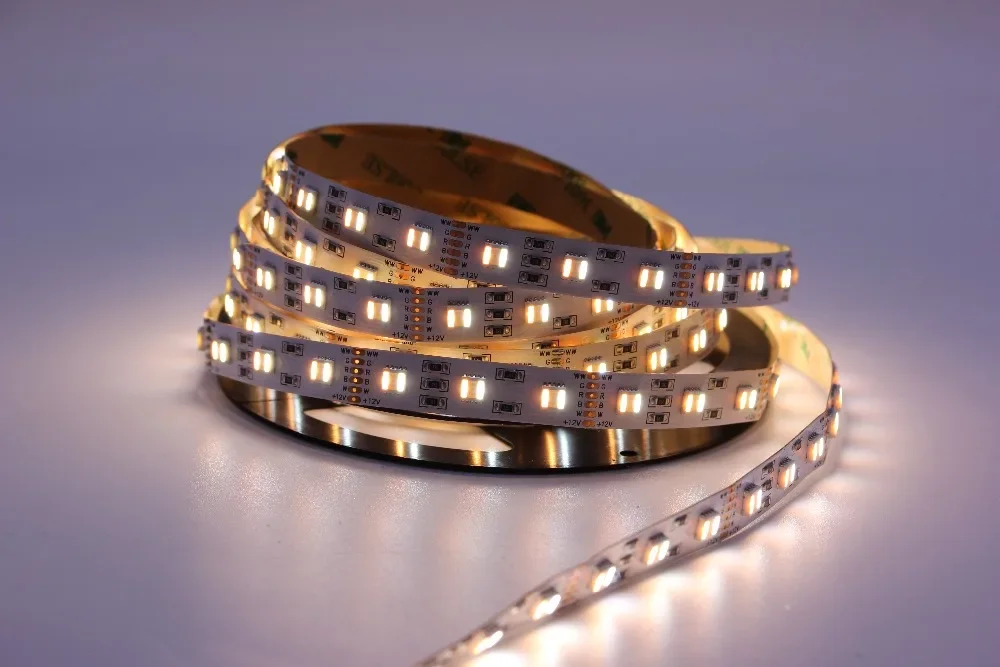 10mm 12mm 12V 24V 48V 5050 RGBCCT  LED Strip RGBCCT 5 Color in 1 LED Chip,60/96/112 LED/M IP20 IP65 IP67 Waterproof LED Tape