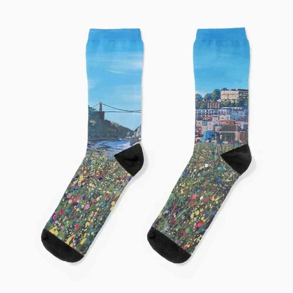 

Bristol in Bloom Socks gifts Rugby floor Men's Socks Ladies Men's