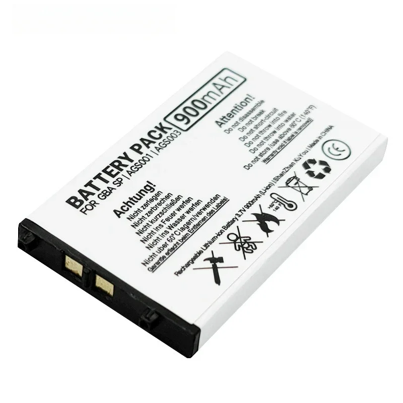 GBA SP 900mAh Top Battery for Nintendo GBA SP/Gameboy Advance GBA SP/Game Boy Advance SP (GBA)/GBASP Batteries Ags-003 Battery