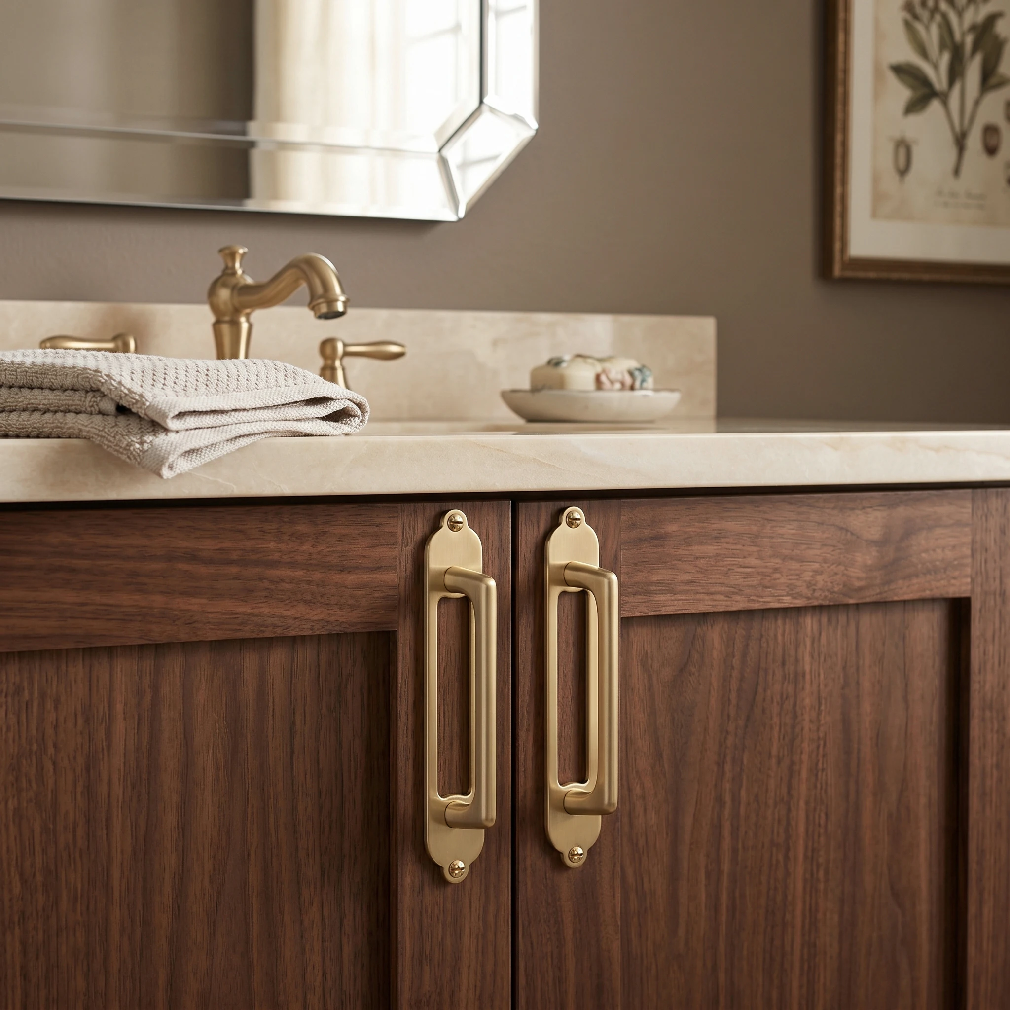 Goo-Ki Antique Brass Cabinet Pulls with Metro Classic Oval Backplate- 2 Pack 5''(128MM) Hole Centers Zinc Alloy Drawer Handle