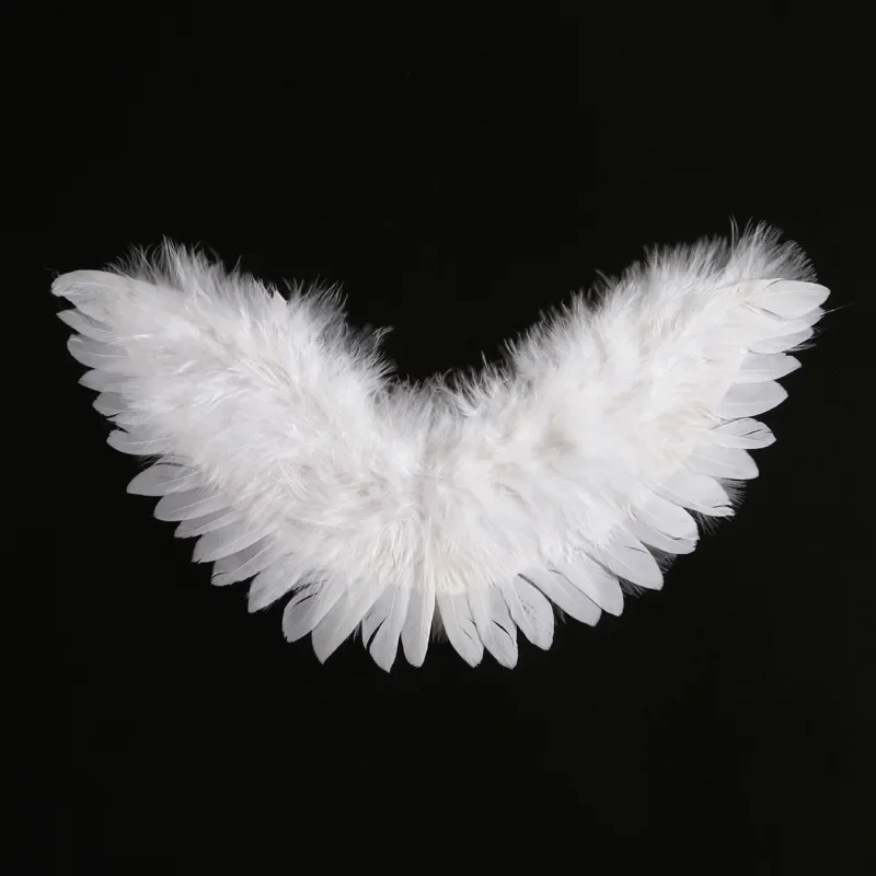 Pink Black White Mini Angel Feather Wings for Costume and Party Decoration