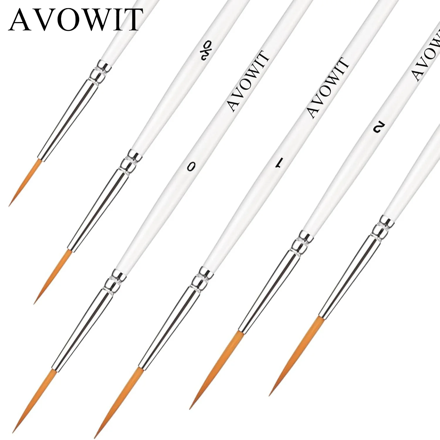 6pcs Detail Brush Set, Fine Stripe Outline Pen, Suitable for Eyeliner, Finger, Watercolor, Miniature Painting