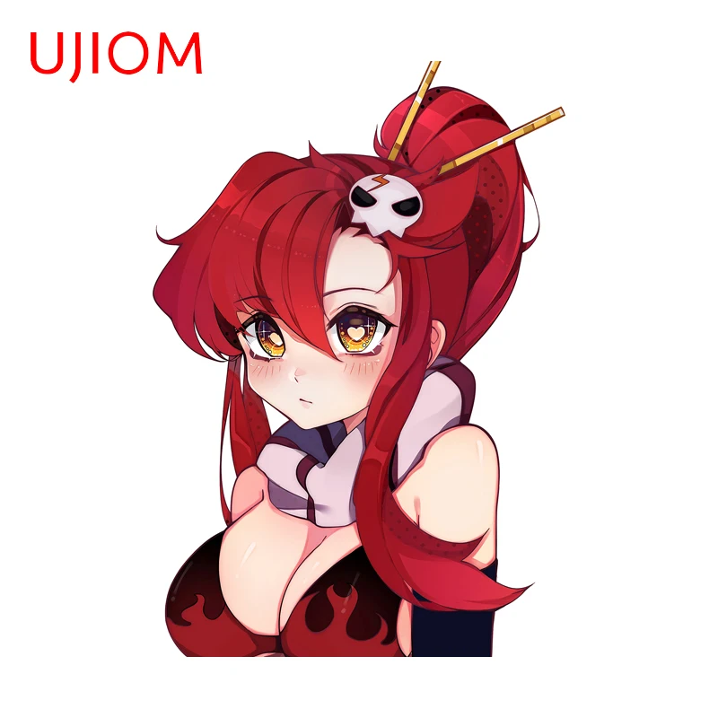 UJIOM Yoko Littner Big Breast Girl Wall Sticker Sexy Anime Character Laptop Sunscreen Vinyl Decal Wardrobe Adhesive Wallpapers